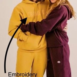 Royal Gold Champion Hoodie SMALL Sweatshirt